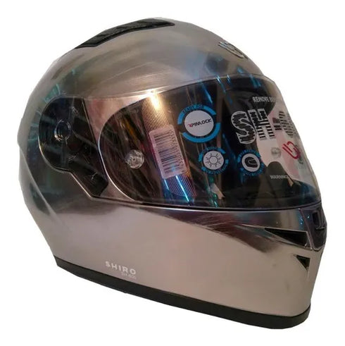 CASCO CERRADO CERTIFICADO ECE / SHIRO 600 BASE CROMADO